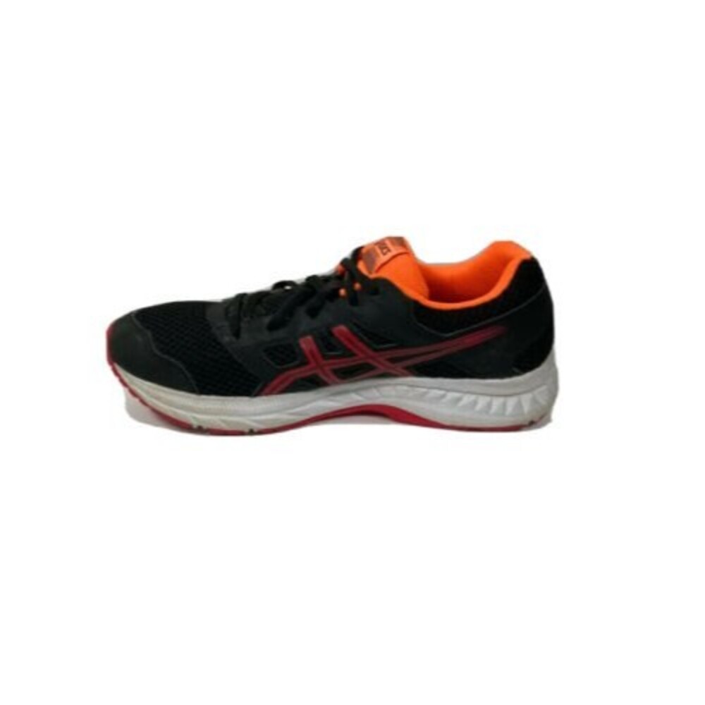Asics Contend 5 1014A049 Womens Black Lace Up Running Shoes Size 6